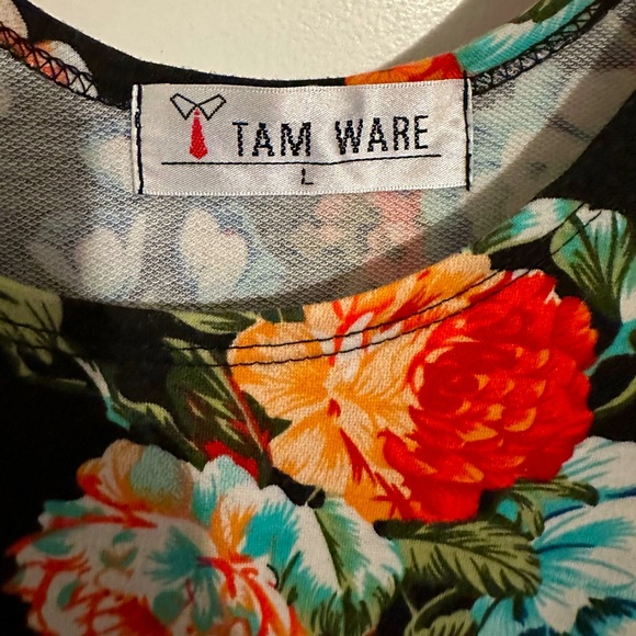 Floral French terry skater dress - Picture 2 of 3